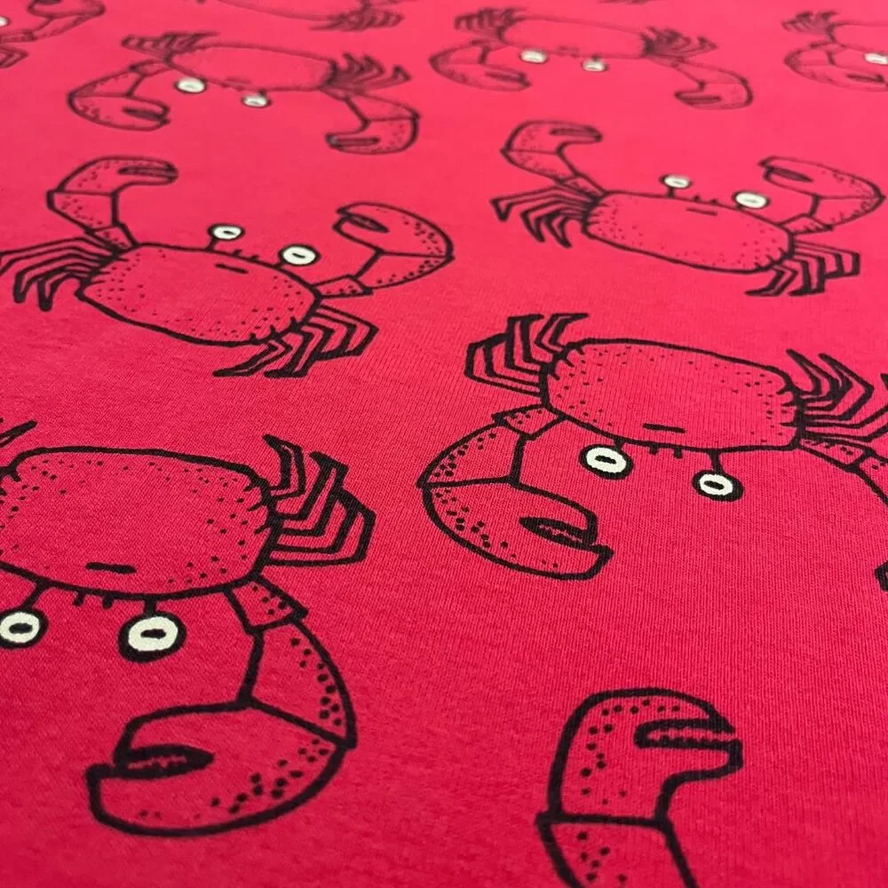 HANNA ANDERSSON Boys Red Crab Pajama Top 100% Organic Cotton – Size Small - Picture 2 of 9